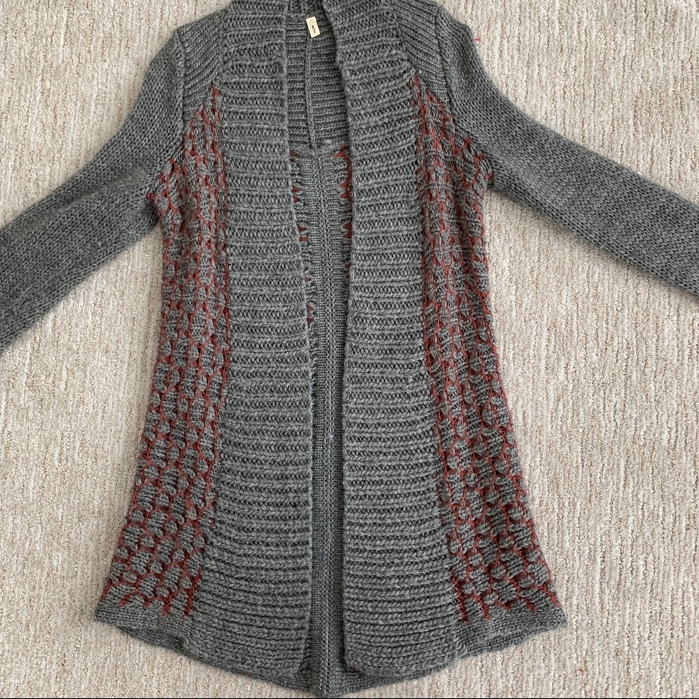 Anthropologie long open sweater